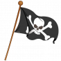 Stickers Drapeau Pirate