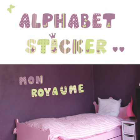 Stickers Lettre R1 - Alphabet Sticker Tonic