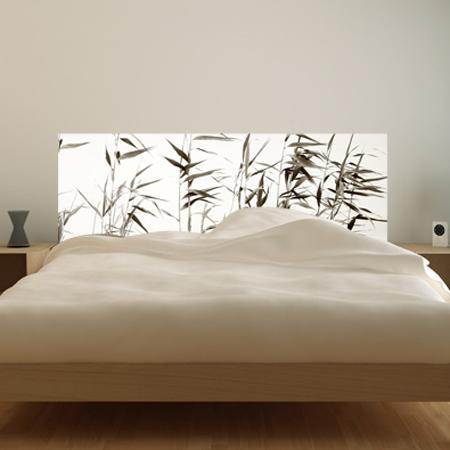 Stickers tête de lit Forêt Bambous - tête de lit:100x39cm - Cdiscount Maison
