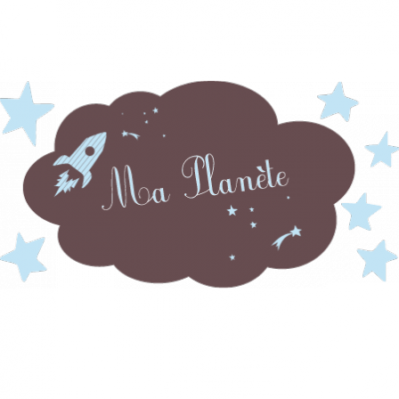 Stickers Sweet Graphique - Nuage Ma Planete