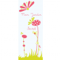 Stickers porte - Mon Jardin Secret - Fond bleu