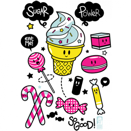 Stickers Sugar Power