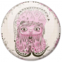 Badge la fille fleurie