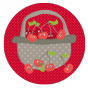 Badge Chanson 1 2 3 Cerises