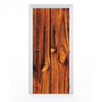 stickers PORTE vertical texture de bois