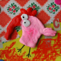 Badge Pink rooster