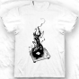 Tee-shirt col rond The burning vinyl