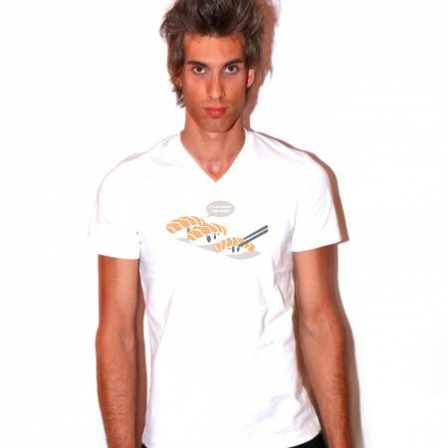 Tee shirt col V homme Sushi