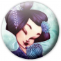 Badge Geisha pensive