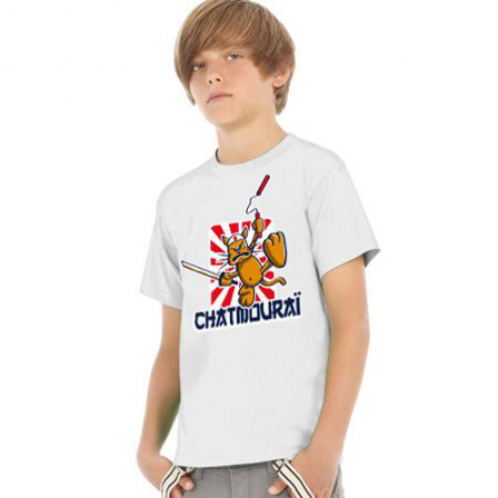 Tee-shirt enfant chat mourai