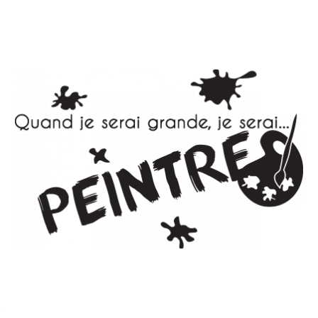 Stickers JE SERAI Peintre F