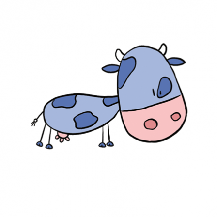 Stickers Interrupteur Vache