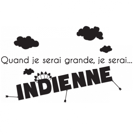 Stickers JE SERAI Indienne