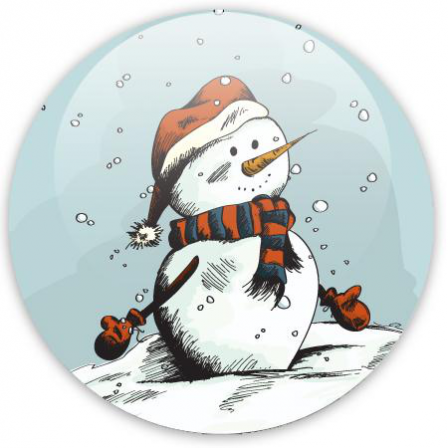 Badge BONHOMME DE NEIGE