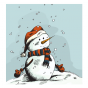 Stickers INTERRUPTEUR BONHOMME DE NEIGE