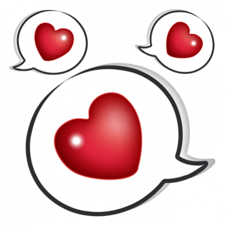 Stickers bulle d'amour 