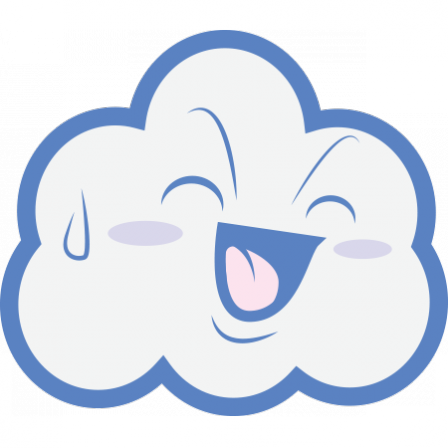 Stickers nuage kawai