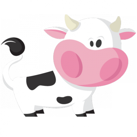 Stickers FERME Vache rigolote