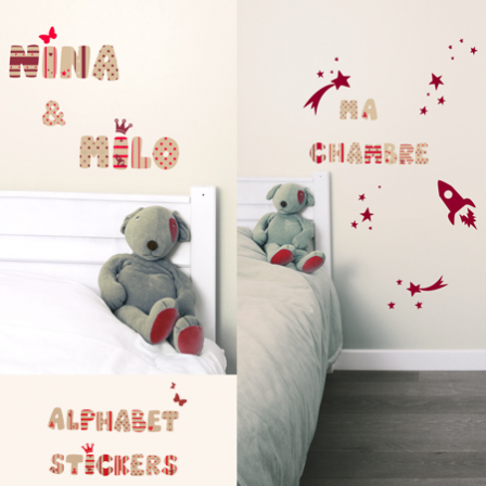 Stickers Lettre D1 - Alphabet Sticker British