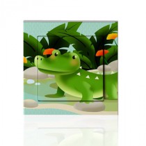 stickers interrupteur collection Jungle crocodile