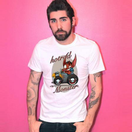 tee-shirt Hotrod monster homme