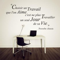 Stickers PROVERBE CHINOIS Travailler