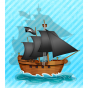 Stickers Interrupteur Bateau Pirate