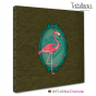 Tableau Animal Design Flamant Rose