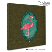 Tableau Animal Design Flamant Rose