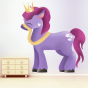 stickers Le cheval de princesse