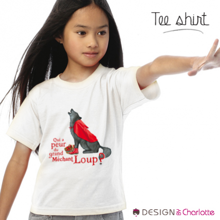 Tee-shirt enfant Animal Forêt - Loup