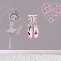 Stickers Adorable ballerines danseuse