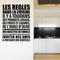 Stickers Règles Cuisine