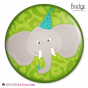 Badge Ã‰léphant Party