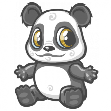 Stickers Bebe Panda Stickers Malin