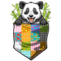 stickers panda dans la poche