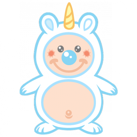 stickers doudou licorne