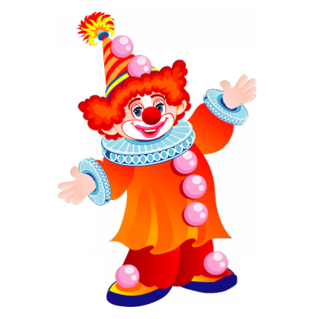 Stickers clown orange