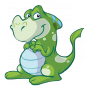 Stickers dino timide 2