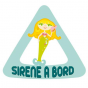 Stickers Sirène à bord