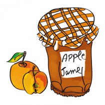 Stickers Confiture apple