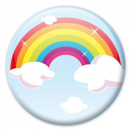 Badge enfant arc en ciel