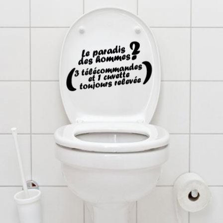 Stickers WC Paradis des hommes Stickers Malin