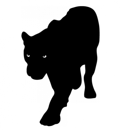 belle panthère noire taille autocollant noir blanc, mur 3D / papier: 92x67  cm décoration murale 3D Stickers Muraux Stickers muraux : :  Bricolage