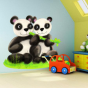 Stickers pandas amoureux