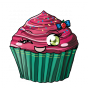 Stickers cupcake kawaii